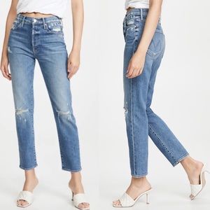 NWT Mother Superior Denim The Trickster Ankle Jeans On Holy Ground Size 27